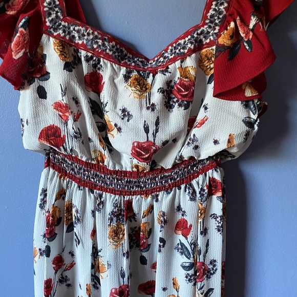 Max Studio Floral Flutter-Sleeve Georgette Dress - Picture 7 of 7